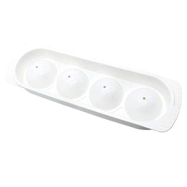 Imagem de Bandeja de gelo, 4 esferas grandes de 5 cm em forma de barra esférica gigante, uísque, coquetéis, uísque, cubos esféricos, melhores formas de bolas redondas sem BPA (4 cubo)