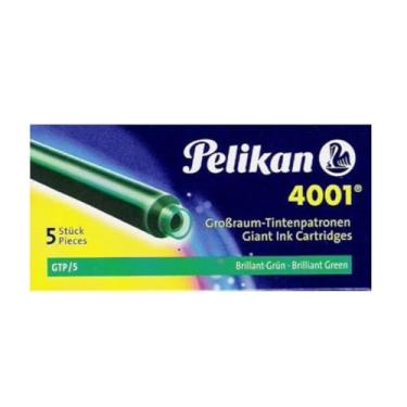 Imagem de Cartucho Para Caneta Tinteiro Pelikan 4001 Verde Brilhante Gtp/5 Pelikan, Verde
