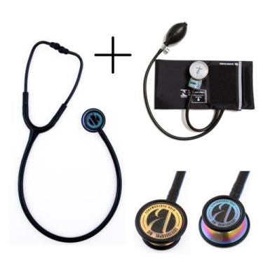 Imagem de Kit Esfigmomanômetro Pamed + Estetoscópio Eternity Luxo BIC - BIC - Be