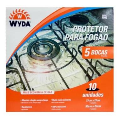 Imagem de Protetor Para Fogão Alumínio Para 5 Bocas Com 10 Unidades - Wyda