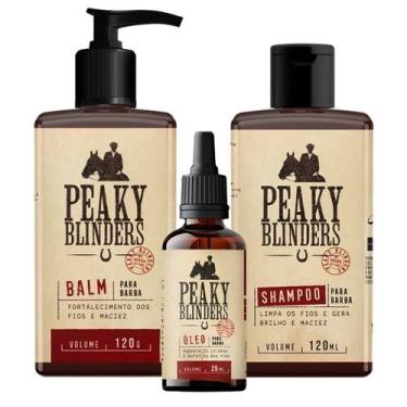 Imagem de Kit Balm Shampoo Óleo Para Barba Peaky Blinders Don Alcides