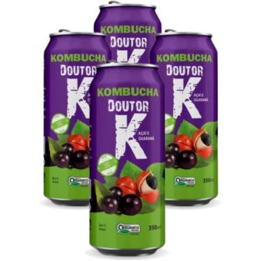 Imagem de 4x Kombucha Guaraná e Açaí 350ml Doutor K - Kombucha Doutor K