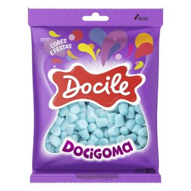 Imagem de Bala de Goma Mini Sino Azul Docigoma Docile - 500g
