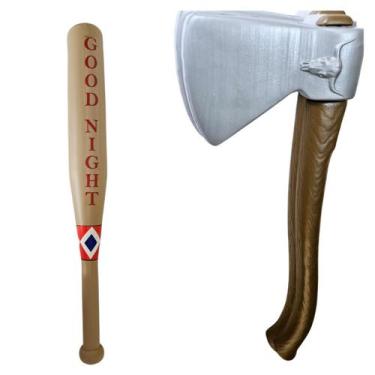 Imagem de Kit c/2 1Bastao arlequina 1 foice panico brinquedo plastico - JZZ