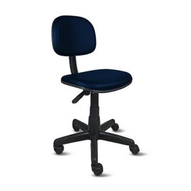 Imagem de Cadeira secretária em base giratória - revestimento viena - azul escur