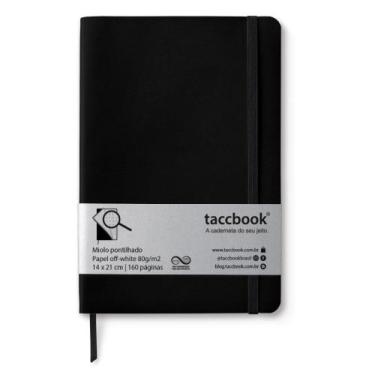 Imagem de Caderno Pontilhado taccbook Preta 14x21 Flex