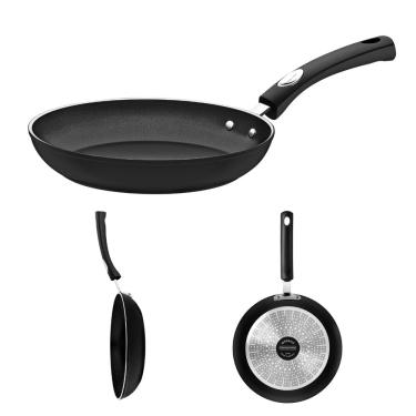 Imagem de Frigideira Indução 20cm 1L Tramontina Monaco Antiaderente Starflon Premium Preto