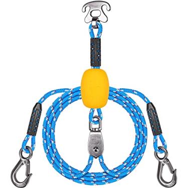 Imagem de BeneLabel Arnês De Reboque De Barco Com Polia De Aço Inoxidável E Conector Rápido Para Esportes Aquáticos - Design Autocentrado E Flutuante - Para Tubulação, Esqui Aquático E Wakeboard