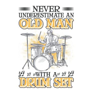 Imagem de Schlagzeug Tagesplaner: Schlagzeug Alter Mann Drummer Schlagzeuger/Kalender 2022 / Wochenplaner Tagesplaner Planer/Planungsbuch To-Do-Liste / 6x9 Zoll / 100 ausfüllbare Seiten