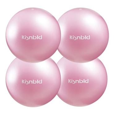 Imagem de kisnbld Pequena bola de exercício, mini bola de pilates de 23 cm, mini bola de ioga antiexplosão e antiderrapante para estabilidade, fitness, fisioterapia e treino de alongamento em casa, academia e