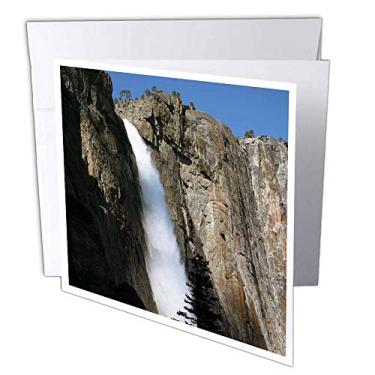 Imagem de 3dRose Upper Yosemite Falls - Cartões comemorativos, 15 x 15 cm, conjunto de 12 (gc_36436_2)