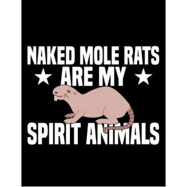 Imagem de Naked Mole Rat Naked Mole Rat Rodent Fashion Model 1: Notebook 8.5"x11"
