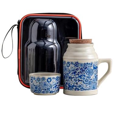 Imagem de Xícaras De Chá Vintage Com Infusor E Tampa, Bule De Chá Chinês E Xícara De Caneca Para Casa, Conjunto De Bule De Chá Pequeno De Uso Duradouro(Style2)