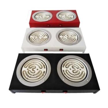 Imagem de Fogão Fogareiro Elétrico 2 Bocas 110V Preto - CHF