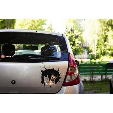 Imagem de Adesivo Parra Carro 3D Gato E Cachorro