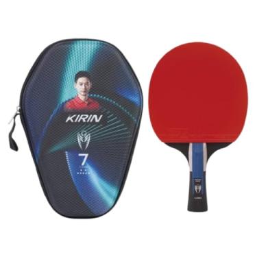 Imagem de Raquete Classica com Carbono Profissional 7 Estrelas Tenis de Mesa Ping Pong Loki K7 + Capa de Raquete Raqueteira