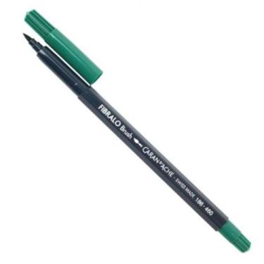 Imagem de Caneta Aquarelável Fibralo Brush Caran D'ache - CARANDACHE, VERDE ESCU