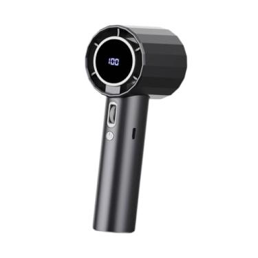 Imagem de IEUDNS Fã de acampamento Secador de cabelo sem fio prático Circulção de ar PRÁTICA MULTIFUNÇÃO PEQUENO PESSOAL PESSOAL FAIS de MANDO MINI SOBRO de AR, Cinza