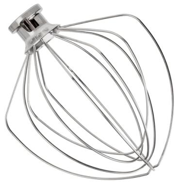 Imagem de Moloudan Batedor De Arame De Aço Inoxidável Para Batedeira Kitchenaid De 6 Litros Com Elevação De Tigela, Acessório Para Batedor De 6 Fios Kn256Ww, Batedor De Balão, Resistente, Lavável Na Máquina D