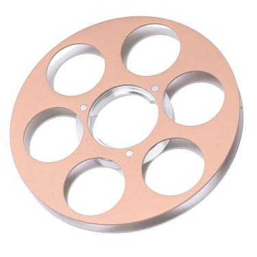 Imagem de Carrealheiro de Fita Vazia, Liga de Alumínio Baixo Ruído Aberto, Carretel para Carretel, Rolo de 6 Orifícios Registro de Gabarine (Ouro)