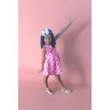 Imagem de Vestido Malha Infantil Rosa Festa Aniversario Tema Barbie - Anali Conf