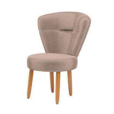 Imagem de Cadeira Para Estúdio de Beleza Cozinha Recepção Tecido Veludo Confortá