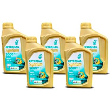 Imagem de Kit Troca 5 L Oleo Motor Sae 5W30 Petronas Syntium 3000 Xs Sintetico