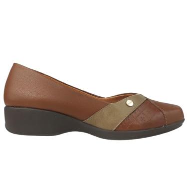 Imagem de Sapato Feminino Super Conforto Firezzi Scarpin 253022 (Marrom, BR, Adulto, Numérico, 38)