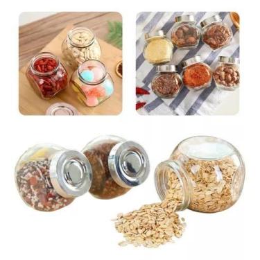 Imagem de Porta condimentos/temperos de vidro 3 ou 4 peças 180ml - Cosy, Kit com