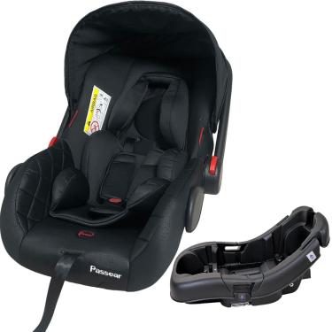 Imagem de Cadeirinha para Carro com Base Passear Baby Aconchego Preto