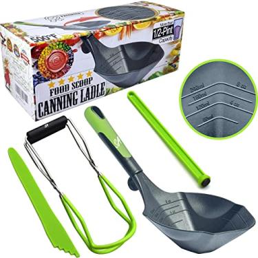 Imagem de Supa Ant Jar lifter and Canning Ladle (With Magnetic lid lifter + Bubble Popper), Canning Jar lifter, Jar lifter, Canning Tools, Canning Supplies, ½-Pint Capacity 500F (Assembled in USA)