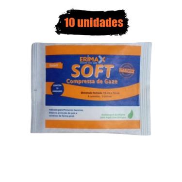 Imagem de Compressa Gaze 13 Fios Estéril 10 Un 100% Algodão 7,5x7,5