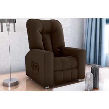 Imagem de Poltrona Reclinável MX5 Pallas Suede Marrom B 256 - Matrix