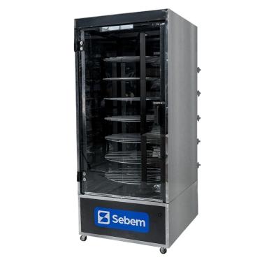 Imagem de Assador Máquina de Assar Frango e Carnes Frangueira a Gás Giratório 120kg 48 Frangos Sebem