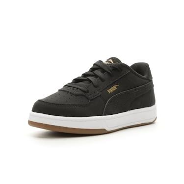 Imagem de PUMA Tênis infantil unissex Caven 2.0 Nobuck, Puma Preto-Puma Preto-Ouro, 2 Little Kid
