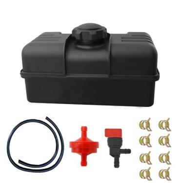 Imagem de RYTIME Tanque De Combustível A Gás 34156A, 4 Litros, Compatível Com Vários Motores Tecumseh 37290, 34156 H30, H35, H40, H50, Hs40, Hs50, Hm80 E Hm100 Tampa Válvula Corte