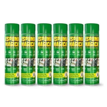 Imagem de Kit 6 Espuma Mágica Limpador Geral Sofá Carro Proauto 400ml