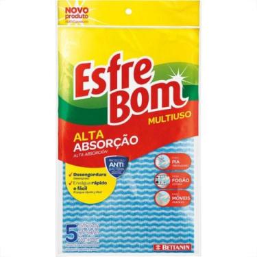 Imagem de Pano Limpeza Esfrebom/Sekito Multiuso Azul Blister 49055 - Bettanin, 1