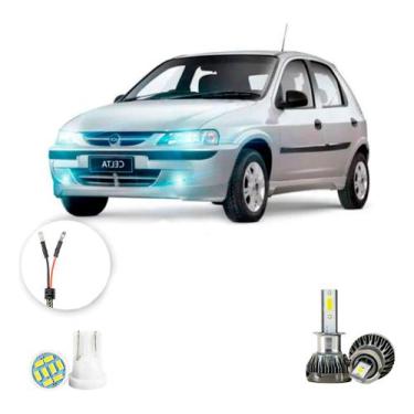 Imagem de Ultra Led Nano 22000lm Chevrolet Celta 2000-2005 Farol Milha - LUXLED 