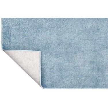 Imagem de Tapete Tufting Relex Retangular Veludo (200x250) Azul Claro