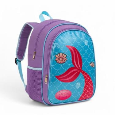 Imagem de Mochila Infantil Escolar Feminina Reforçada Menina Cristal Grande Juve