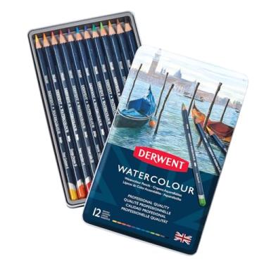 Imagem de Derwent, Lápis de Cor Watercolour 12 Cores Estojo Lata, 32881
