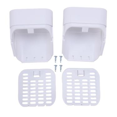 Imagem de Acessório de Extensão de Calha de 2x3 Polegadas Tipo A, Design de Prova de Animais, Círculo de Vedação de para Reforma de Drenagem Residencial, Filtro de Saída de (WHITE)