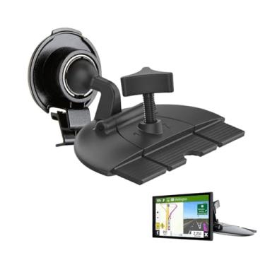 Imagem de CARKOOL Suporte GPS com slot de CD de carro para Garmin, base de rotação de 17 mm compatível com Garmin Navi Serie 3,5-7 polegadas Sat Nav CD Player Mount