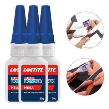 Imagem de Kit 3und Colas Super Bonder 20g Novo Mega Forte Loctite
