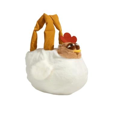 Imagem de FunFink Linda bolsa de galinha, bolsa tiracolo feminina divertida Kawaii, mini bolsa de galinha de pelúcia com alça ajustável, Galinha, Small, Galinha