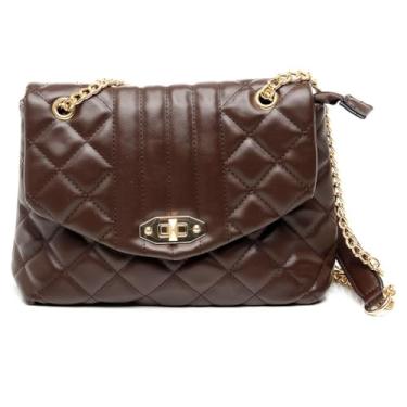 Imagem de Bolsa Feminina Transversal Celular Carteira (Marrom)