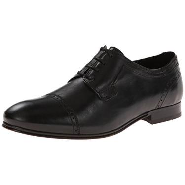 Imagem de H By Hudson Sapato social masculino Sheldon Oxford, Buffalo preto, 46 M EU