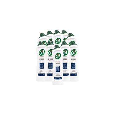Imagem de Kit 10 Limpador Multiuso Cif Cremoso Limpeza Milagrosa 450ml
