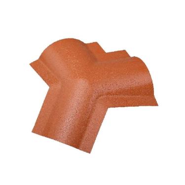 Imagem de Cumeeira Pvc Plan Triangular 50cm X 20cm Lux Telhas Terracota
